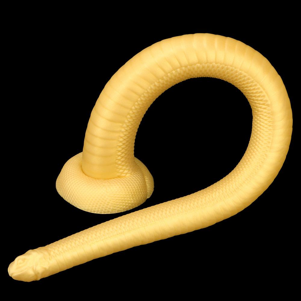 Gold Silicone Soft Extra Long Anal Plug Anal Masturbator Huge Dildo Big Dick Fisting Sex Toy Strap On Cock Realistic Penis