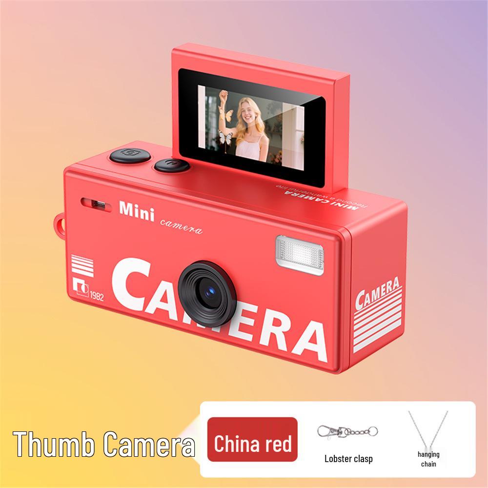 New Cross-Border Flip Screen Thumb Camera: Video Recorder for Students & Kids