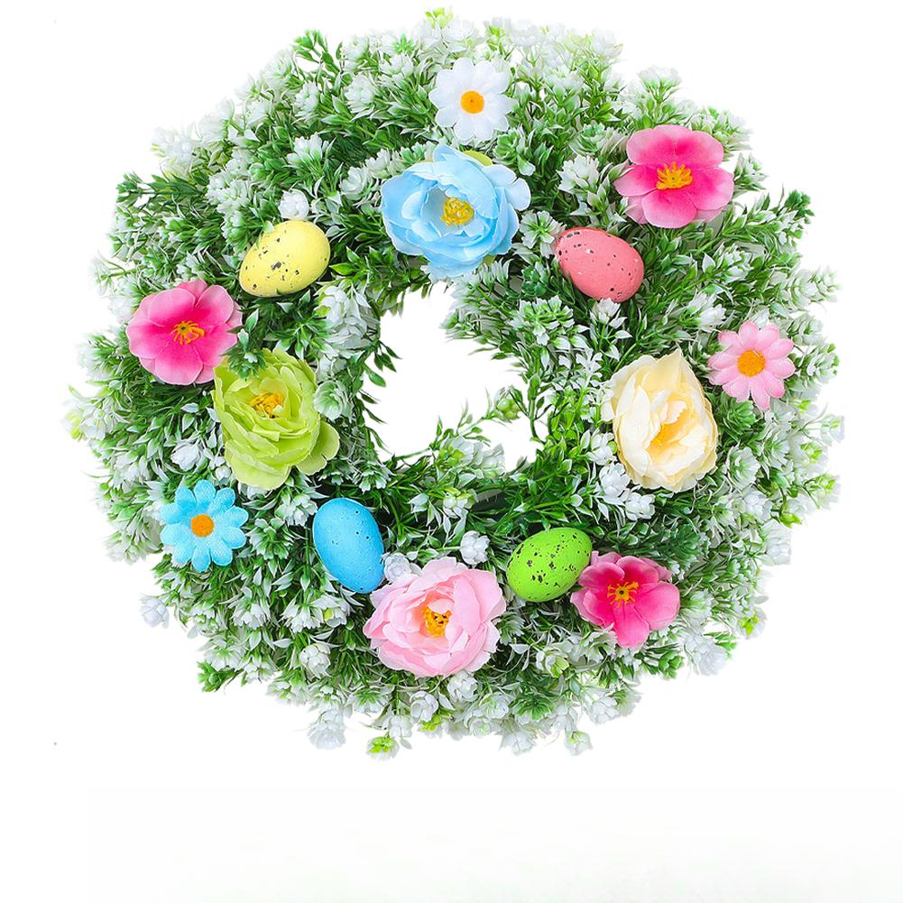 Plastic Foam Construction Easter Wreath Spring Egg Wreath