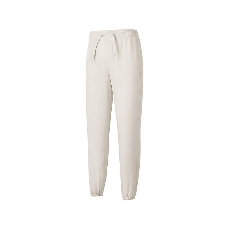Skechers Moisture-Wicking Quick-Dry Sports Breathable Versatile Cuffed Casual Pants Women bottoms White P225W119-021C S