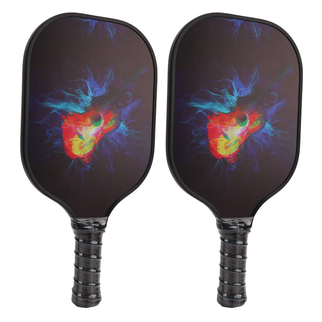 Pickleball Set 2 Rackets 4 Balls 1 Racket Bag Glass Fiber PP for Outdoor Sporting Training