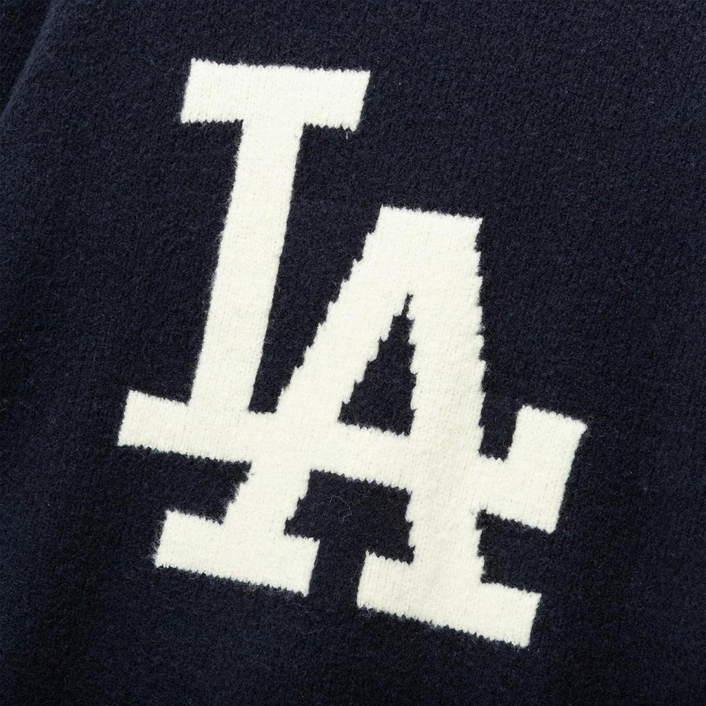 New Era MLB Los Angeles Dodgers Color Block Loose Fit Drop Shoulder Crewneck Sweater Unisex Sweater Dark-Blue 13781165