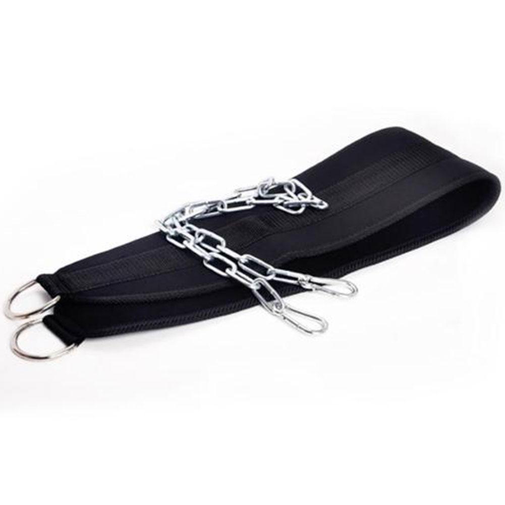 Male Gym Fitness Weight Lifting Belt Waist Strength Training Power Chain
