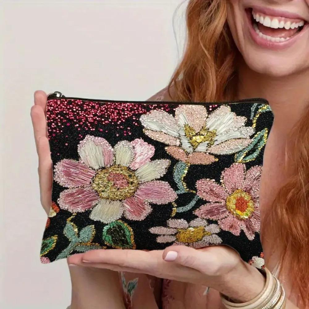 

Trendy Large Capacity Zipper Pouch Simple Modern Durable Cosmetic Bag Travel Accessories Gift