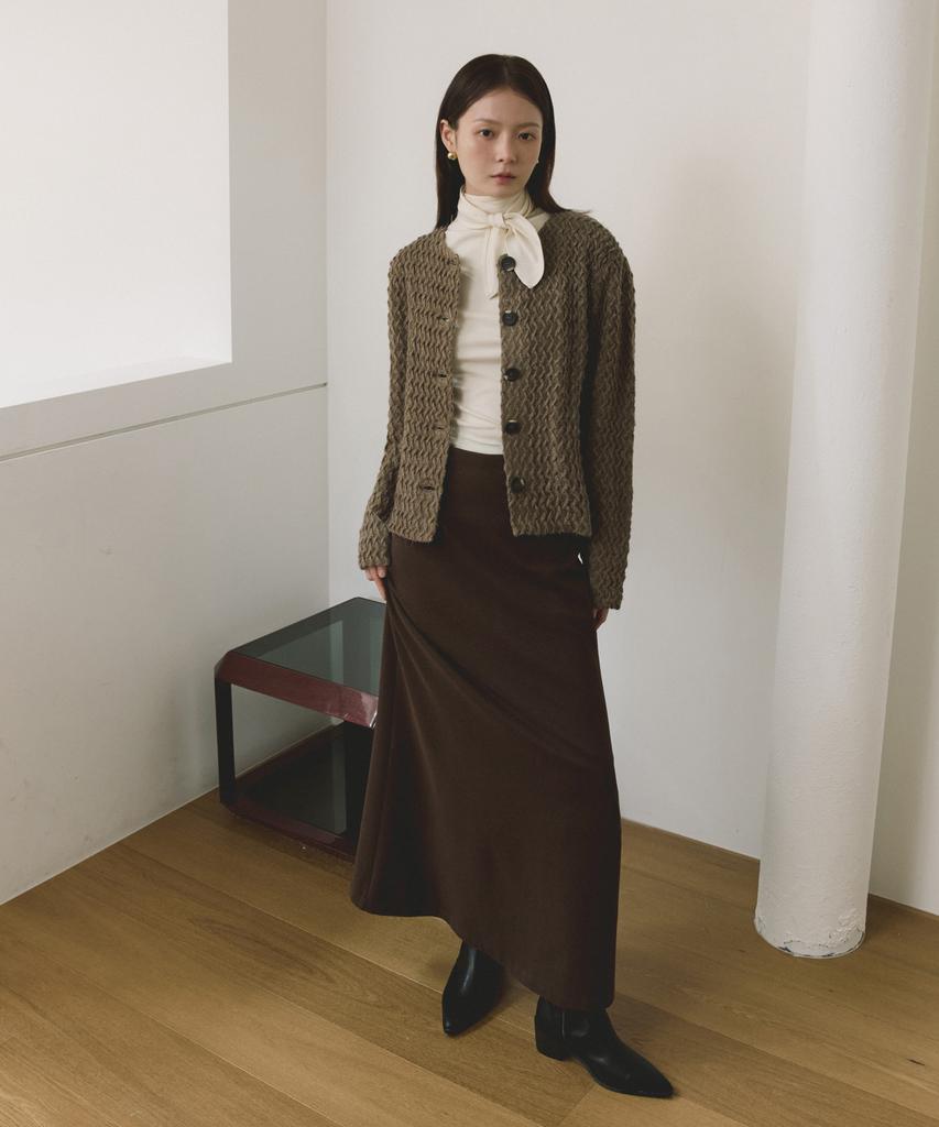 Riorg Coc Flare Long Skirt Brown