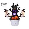 Halloween Night Light Light Plug-in Resin Seesaw Ghost And Dead Tree Child-friendly Lamp Waterproof Spooky Decor for Bedroom Party Ornament Scary