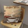 Coffee Shop City Bakery Illustration pillow cover sofa cushion cover home room decoration children gift
