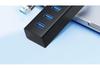 USB 3.0 High-Speed Multi-Port Hub with Vertical Extension for Laptops and Desktops.