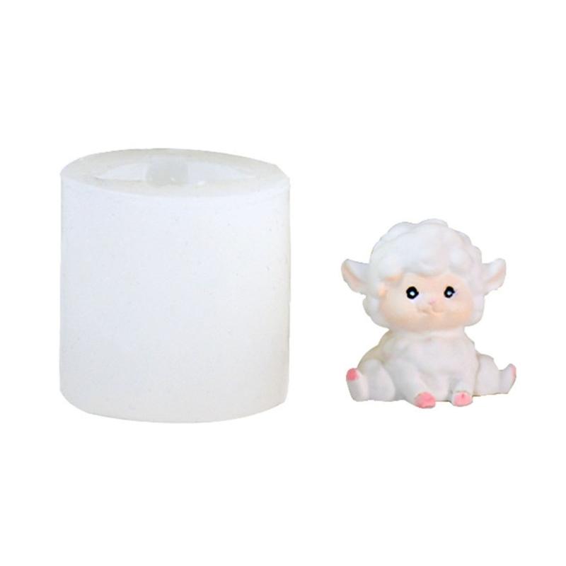 Mini Cute Sheep Silicone Molds Epoxy Resin Mold DIY Candle Molds Table Ornament Making Tool for Making Craft Supplies