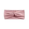 Solid Color Knitted Fine Thread Cross Yoga Sports Headband Simple Women'S Headband Headgear Headscarf