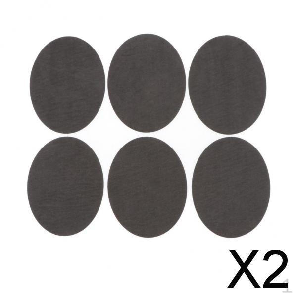 2x 6x Sew On Patches Mending Repair Elbow Knee Applique Oval