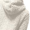 Frauen Winter Lässige Mode Lange ärmeln Einfarbig Plüsch Strickjacke Jacke Mantel