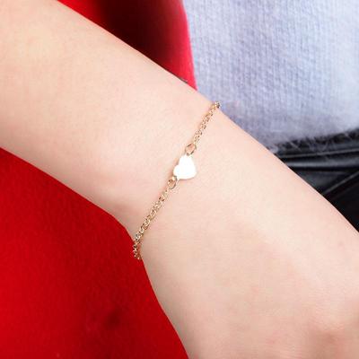 Bracciale a Cuore Amore Pesca - Gioielli Eleganti Fatti a Mano per Donne