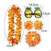 Conjunto de Colar e Tiara Havaiana para Festas na Praia Eventos