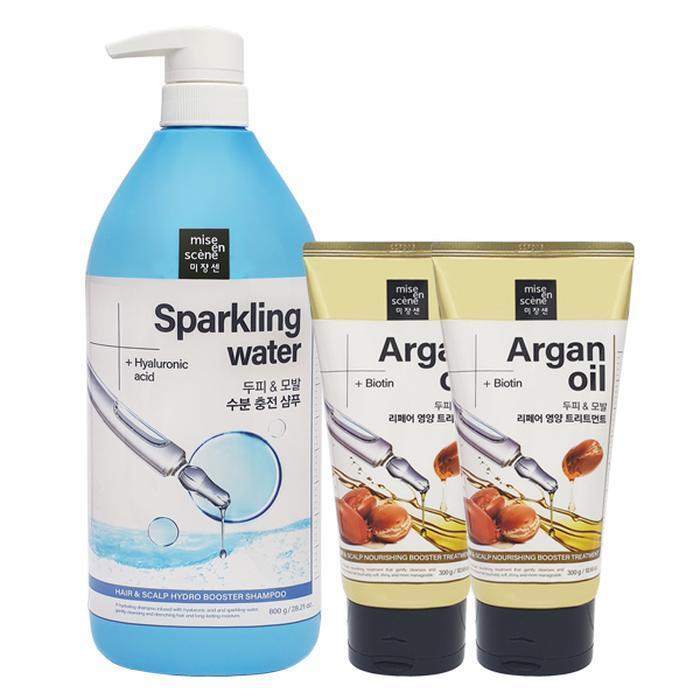

mise en scène Hair & Scalp Hydro Booster Shampoo 800g + Treatment 300g x2 (30107764)