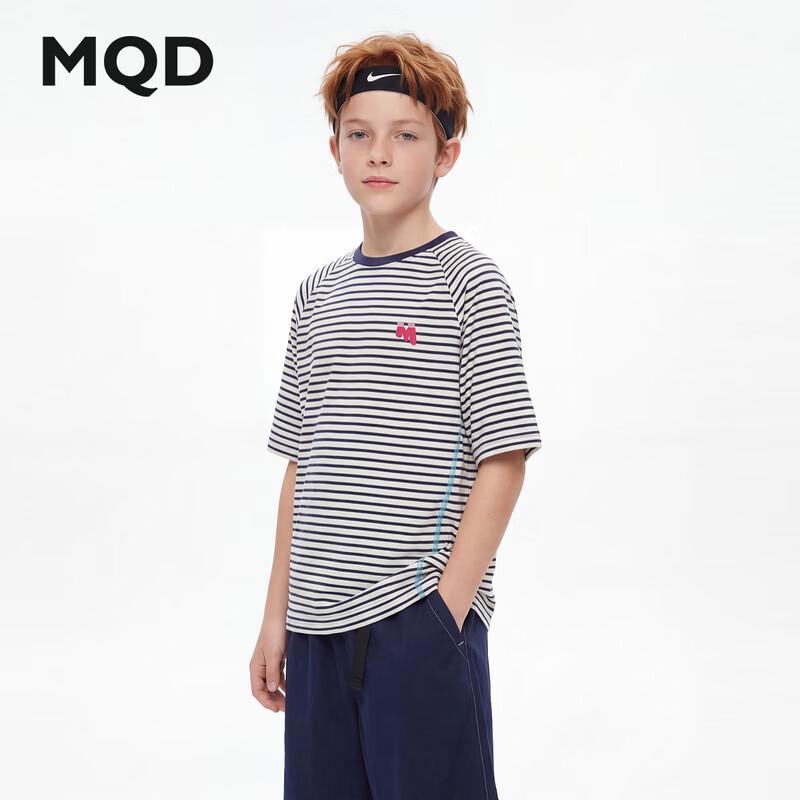 MQD Boys' Striped Raglan Sleeve T-Shirt