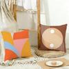 Calm Stylish Morandi Geometric Abstraction Cushion Cover Washable Linen Pillowcase Soft For Daily Sofa Bed Home Room Decor