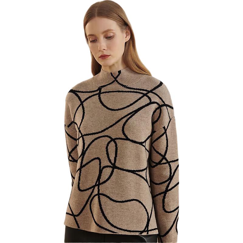 

Женский свитер с высоким воротником из кашемировой смеси PORTS L