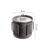 Titanium Camping Pot Set for Backpacking Excursions