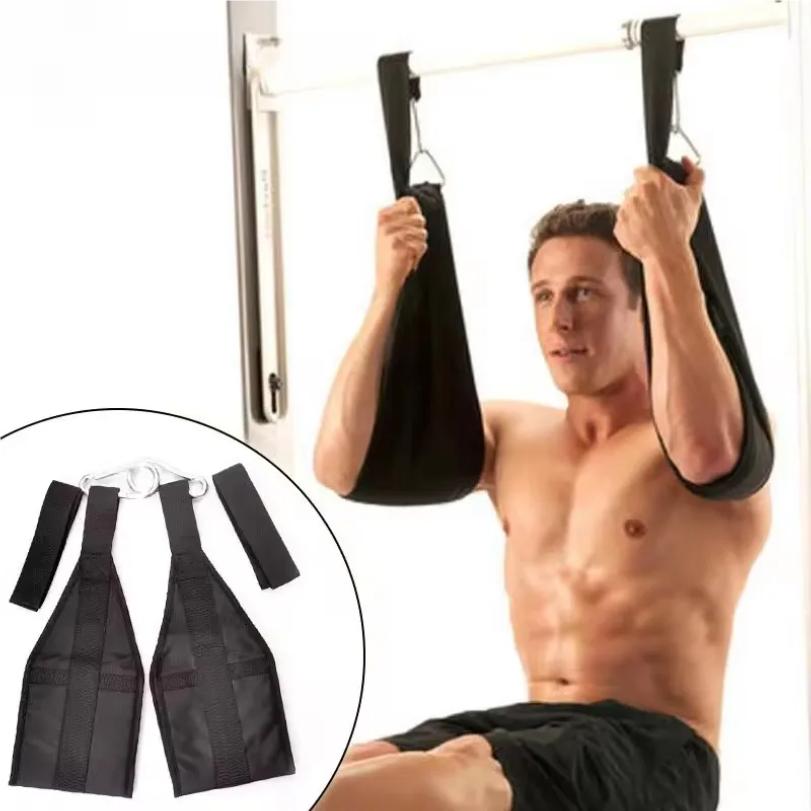 Fitness Bauchmuskelschlingen Aufhängung Reißfest Hochbelastbar Paar Für Klimmzugstange Hängende Beinheber Heim-Fitnessstudio Fitnessgeräte