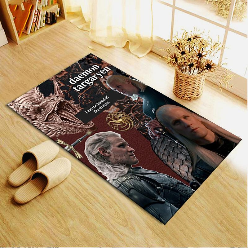 Daemon Targaryen Carpet Rug for Living Room Bedroom Home Sofa Decoration,Kids Play Non-slip Floor Mat