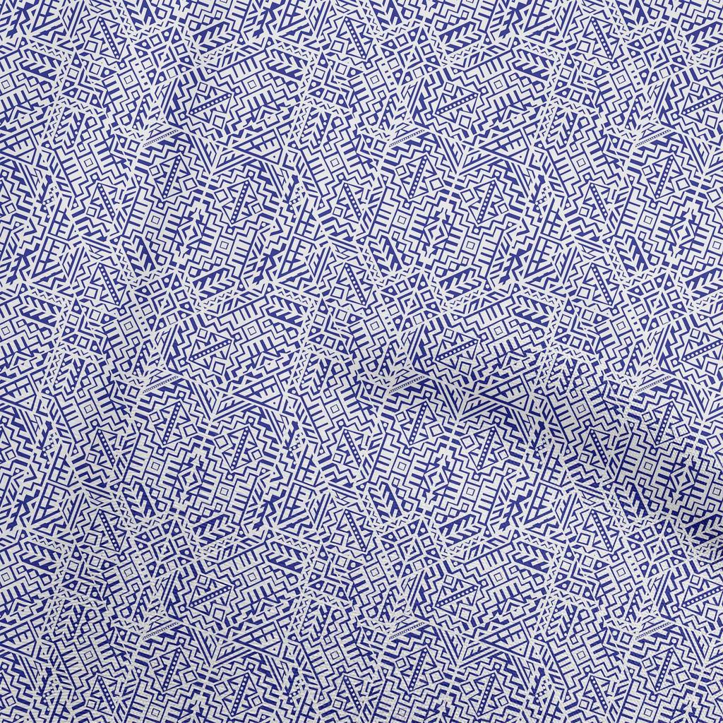 oneOone Cotton Flex Dusty Teal Green Stoff, abstrakter Nähstoff, Meterware, bedruckt, DIY-Kleidung, Nähzubehör, 40 Zoll