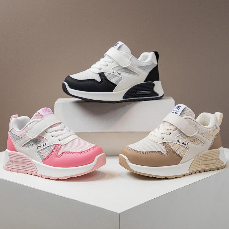 KIds Spring/autumn Fashionable Breathable Thick Sole Lightweight Sports Sneakers Baby Soft/Simple School Students Running Shoes