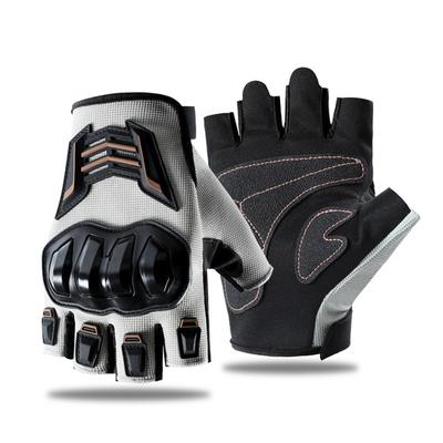 Summer Half Finger Motorcycle Gloves for Men Riding Half Finger