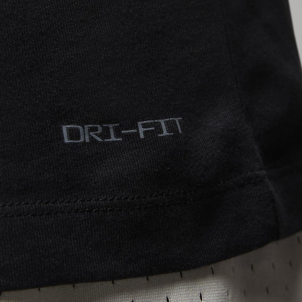 Jordan Logo Print Crew Neck Short Sleeve T-Shirt Men Tops Black DX9602-010