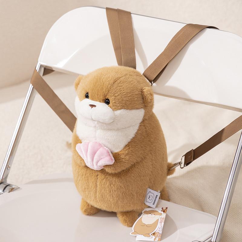 Adorable Ussou Sauce Water Otter Plush Keychain Doll Super Soft Comfort Toy Gift