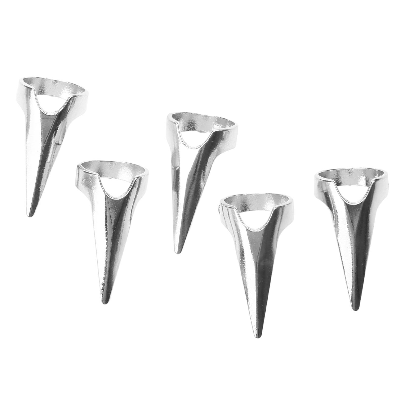 

5Pcs/lot Retro Gothic Nail Claws Punk Rock Nail Finger Claw Spikes Rings Vintage Jewelry Party Cosplay Halloween Gift