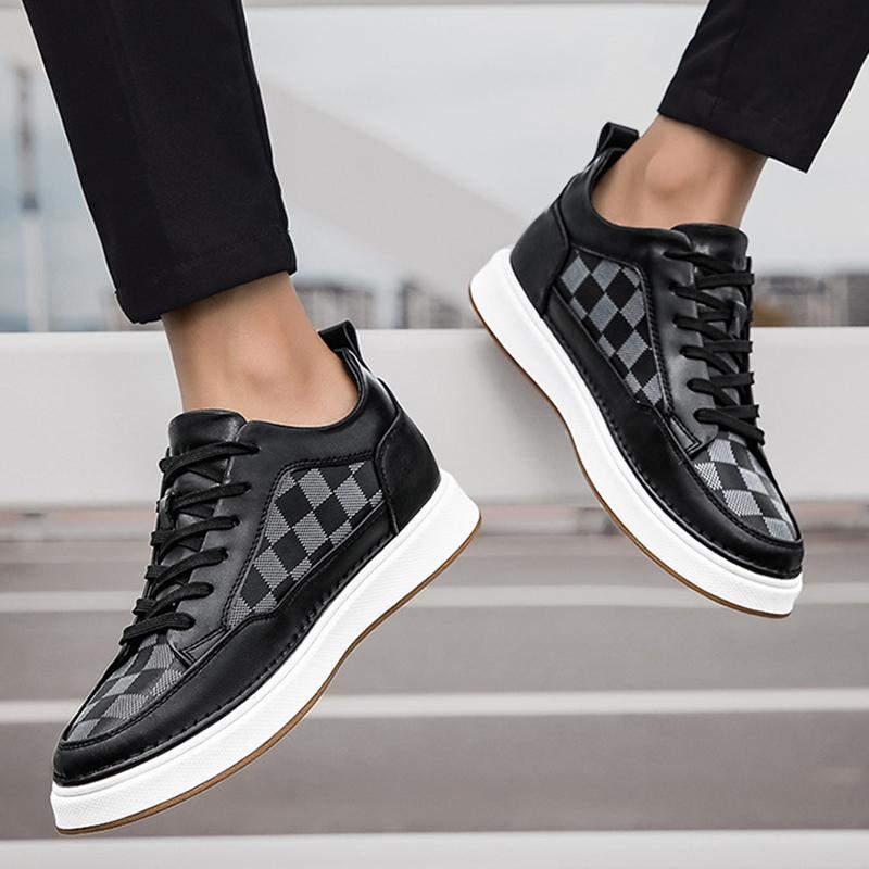 Men's 4/6/8CM Height Increasing Sneakers Fashion Anti-slip Casual Shoes Mens Outdoor Casual Running Non-slip Sneakers Size 37-44