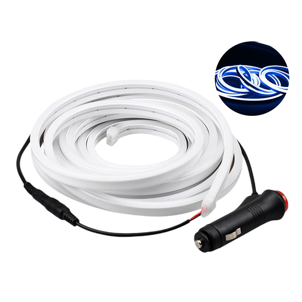 

Светодиодная лента Frunk Brighten, модифицированное освещение для Tesla Model Y 21-23, 5 м, водонепроницаемая, гибкая, передняя, багажник, водонепроницаемая, окружающее освещение синий