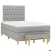VidaXL Slat Bed Base with Mattress, Upholstered Bed, Double Bed, Adult Bedroom Interior Bed, Modern, 3270425