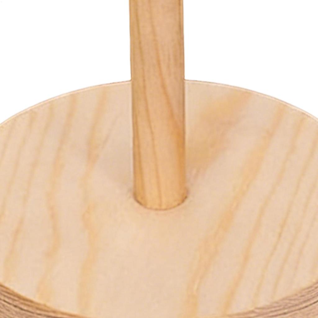 Wood Yarn Stand Holder Spinning Knitting Tool Crochet Yarn Supporter Rotating Thread Spool Wool Ball Winder Rotation Spinner