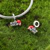 925 Silver Charms Beads Sport Basketball Football Tennis Volleyball Golden Pendant Fit Women Girl Fine Jewelry