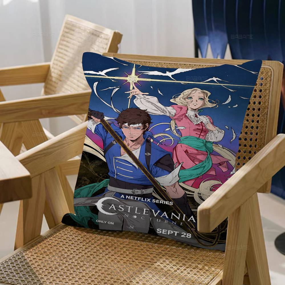 Anime Game C-Castlevania Maple Design Cushion Cover Happy Autumn Harvest decor Holiday Decorati Pillow Cover
