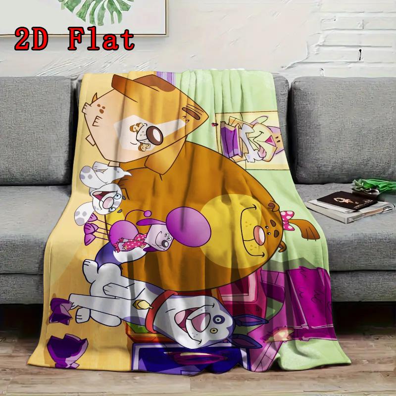 Escola pra cachorro 2D Flat Pattern Flannel Blanket High quality All Seasons Warmth and Comfort Perfect for Christmas Gifts.