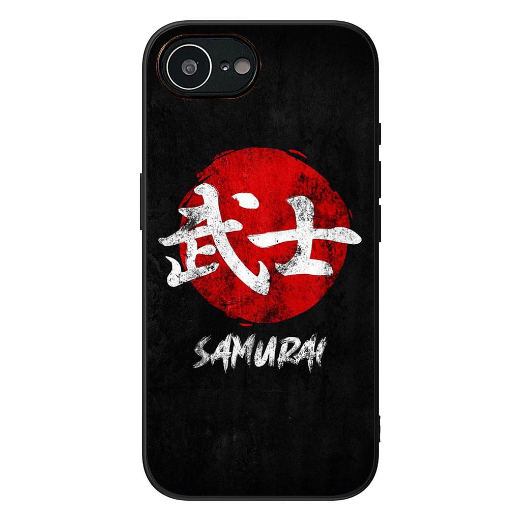 Cover for Apple iPhone 16 15 14 Plus 13 12 Mini 17 Pro Max + ProMax 16E Air 16+ 15+ Case Japan Samurai Skeleton Skull Ninja