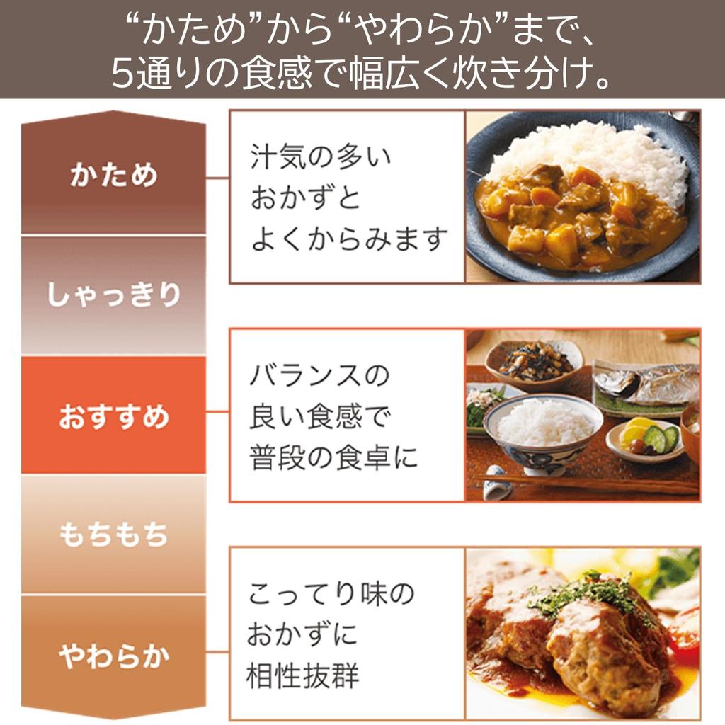 TOSHIBA Grand Black Rice Vacuum Pressure IH Rice Cooker with High Heat Capacity and Vacuum Retention for 40 Hours RC-10VXV(K) Cooker, 5.5-cup