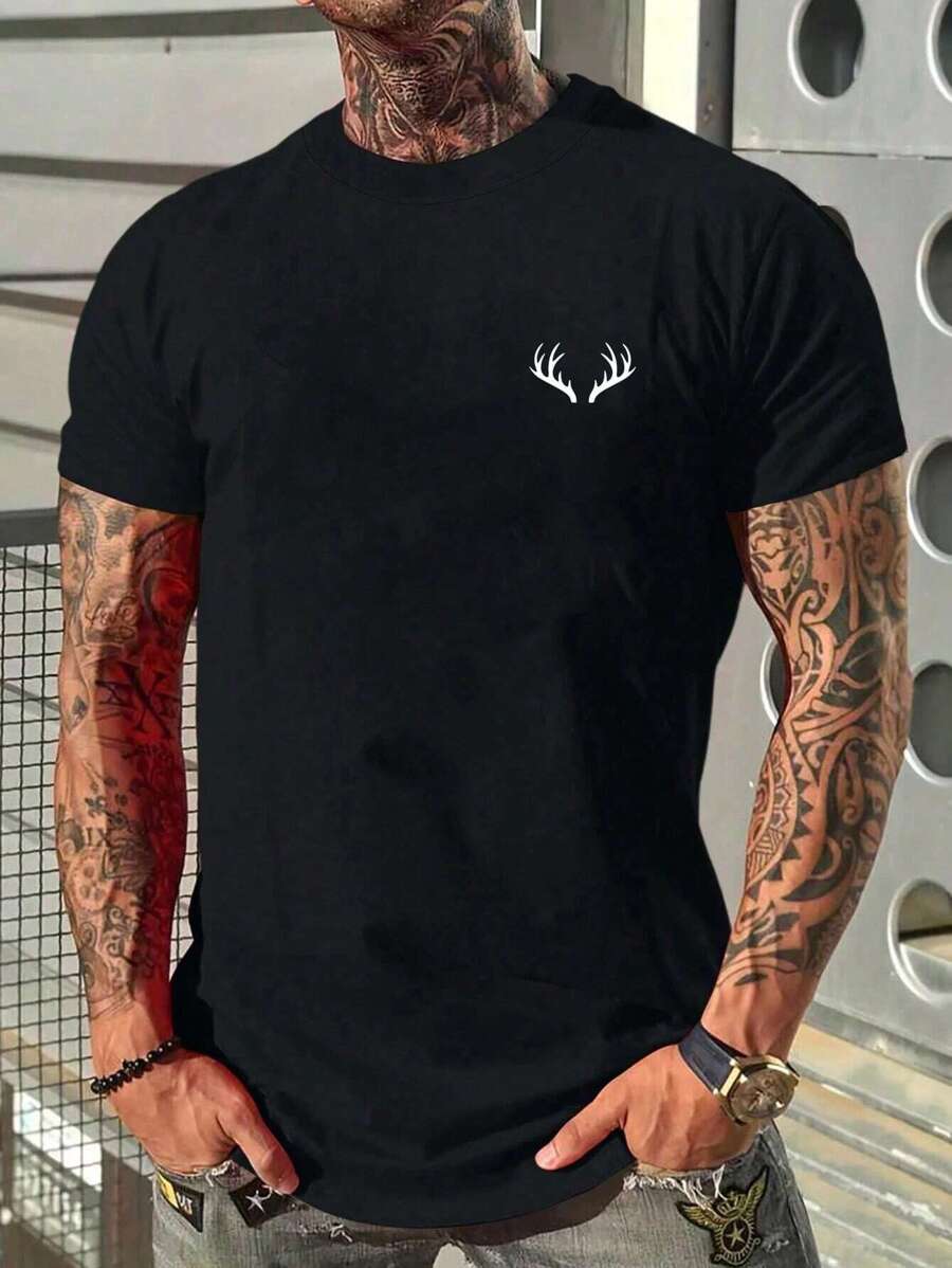 

Unisex s Casual T-Shirt For Daily, Office Or Commute, Round Neck XL