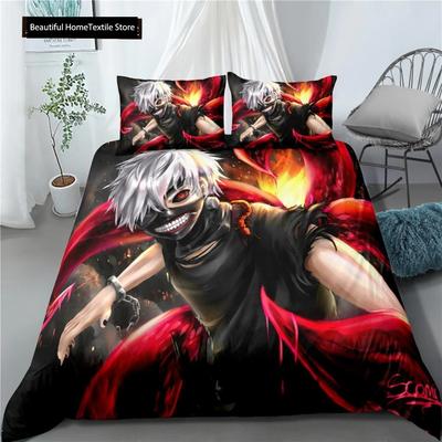 Anime Tokyo Ghoul 3D Printed Bedding Set Duvet Covers Pillowcases Comforter Bedding Set Bedclothes Bed Linen