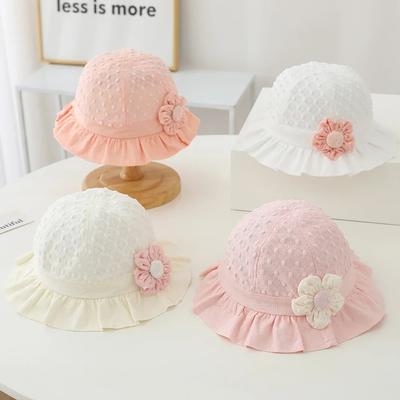 Cute Princess Baby Sun Hats Ruffle Baby Hat Summer UV Protection Fisherman Cap