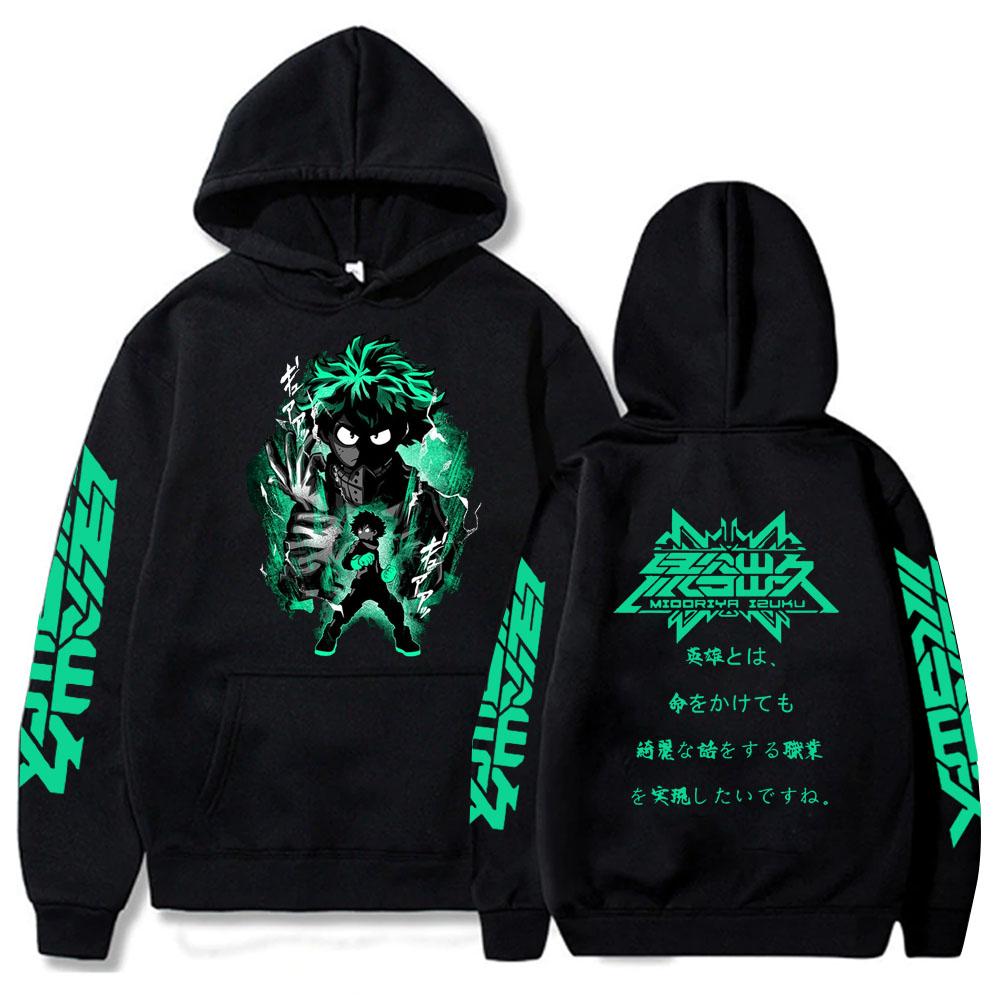 Anime My Hero Academia Todoroki Shoto Fajna Drukowana Bluza z Kapturem Męska Damska Oversize Bluzy Manga Bluza Harajuku Męska Streetwear