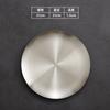 Flat Side 304 Stainless Steel Plate Round Korean Style Seasoning Dish Steak Dessert Tray for Dinner Kimchi Cake Hotel Tableware