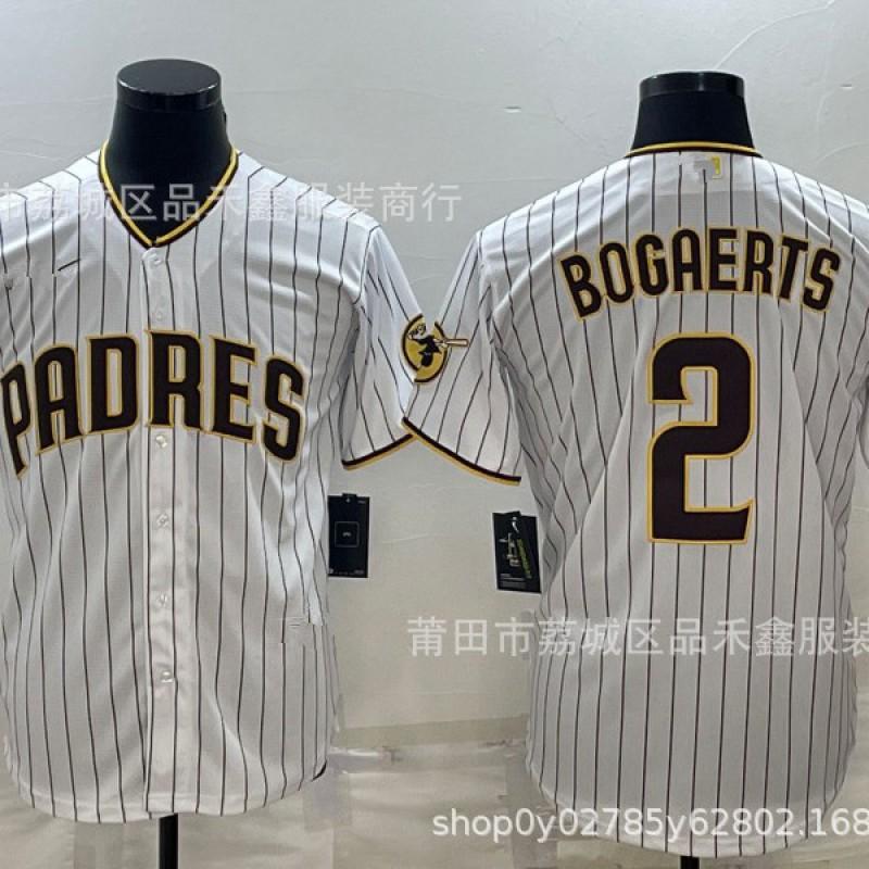 San Diego Padres Baseball Jersey 2 Bogaerts 7 Kim 9 Embroidered Cotton Sports Uniform Men Women Fall