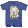 The Big Lebowski LGOG Sunglasses Royal Heather Adult T-Shirt
