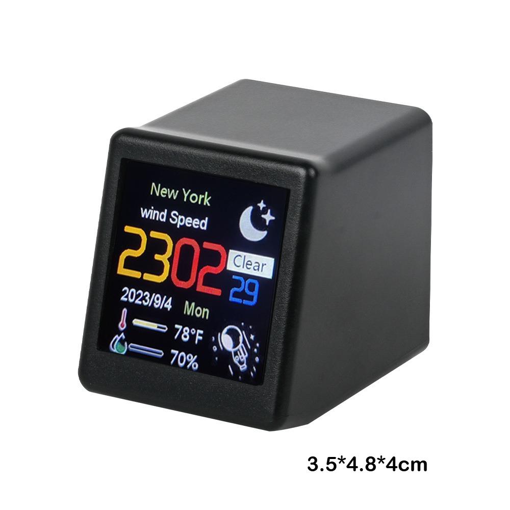Smart Desktop Electronic Clock WIFI Weather Station Weather Mini TV Digital Ornament