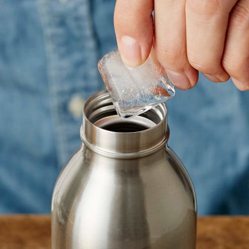 Mosh! DMMB450IV Vacuum Insulated Water Bottle, Screw Top, 0.45L, Ivory