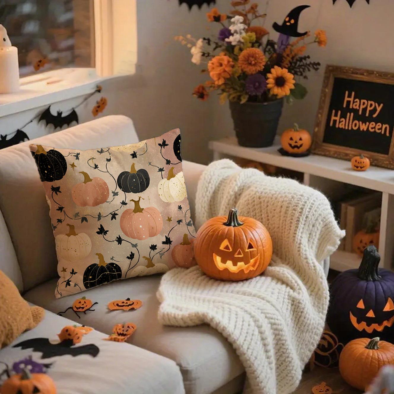 

Pumpkin & Goose Themed Pillow CoversSuitable for sofa car bedroom decorative cushion cover pillow cover 16x16Inch